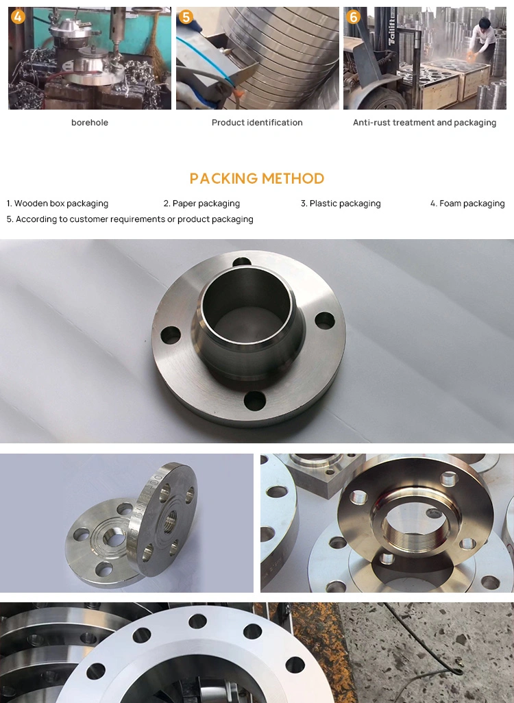 Sale Metal The Lathe CNC Carbon 2205 2520 Stainless Steel Titanium Flange Sleeve Welding Machining Flanges