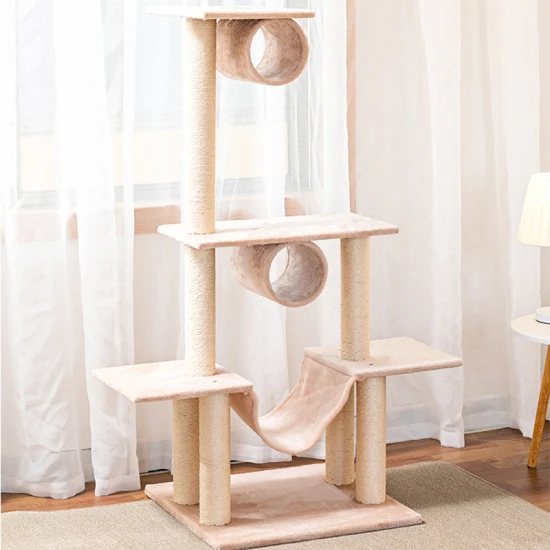 Amzaon Best Seller Climber Tower Sisal Material Pet-Friendly Cat Tree Tower Indoor