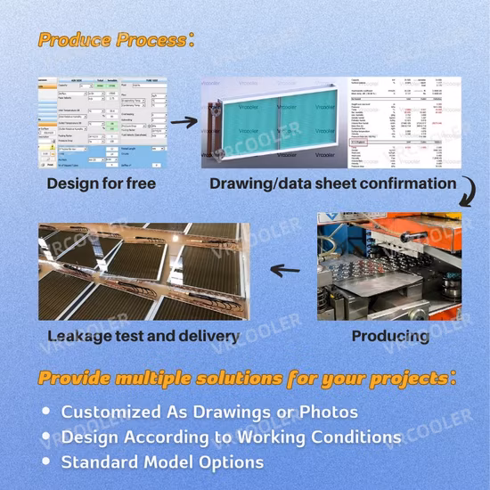 Copper Tube Air Heat Exchanger for Condenser