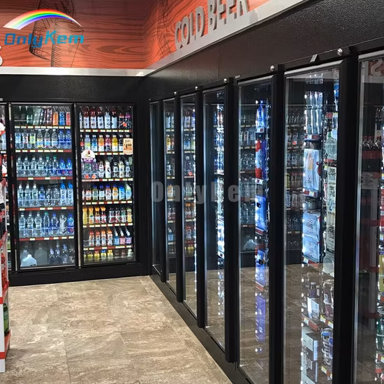 Display Walk in Cooler/ Freezer/ Chamber with 45 Glass Door for Beer Cave